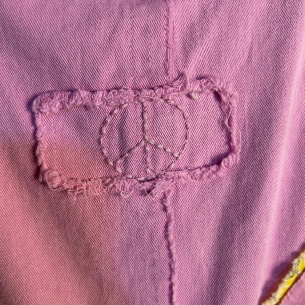 Blue Velvet Pink Butterfly Dreams  Embroidered Patch 🦋 - Picture 10 of 11